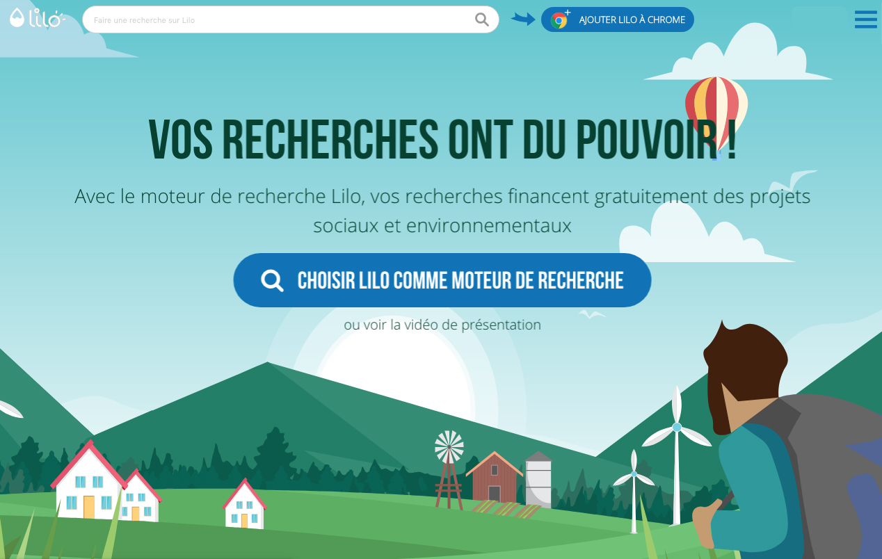 Lilo - moteur de recherche pour des projets sociaux et environnementaux