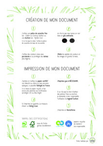 fiche recap pour imprimer vert chez soi et au travail