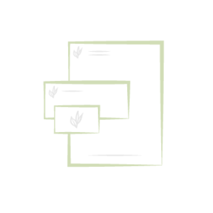 en-tête de lettre, carton de correspondance, carte de visite