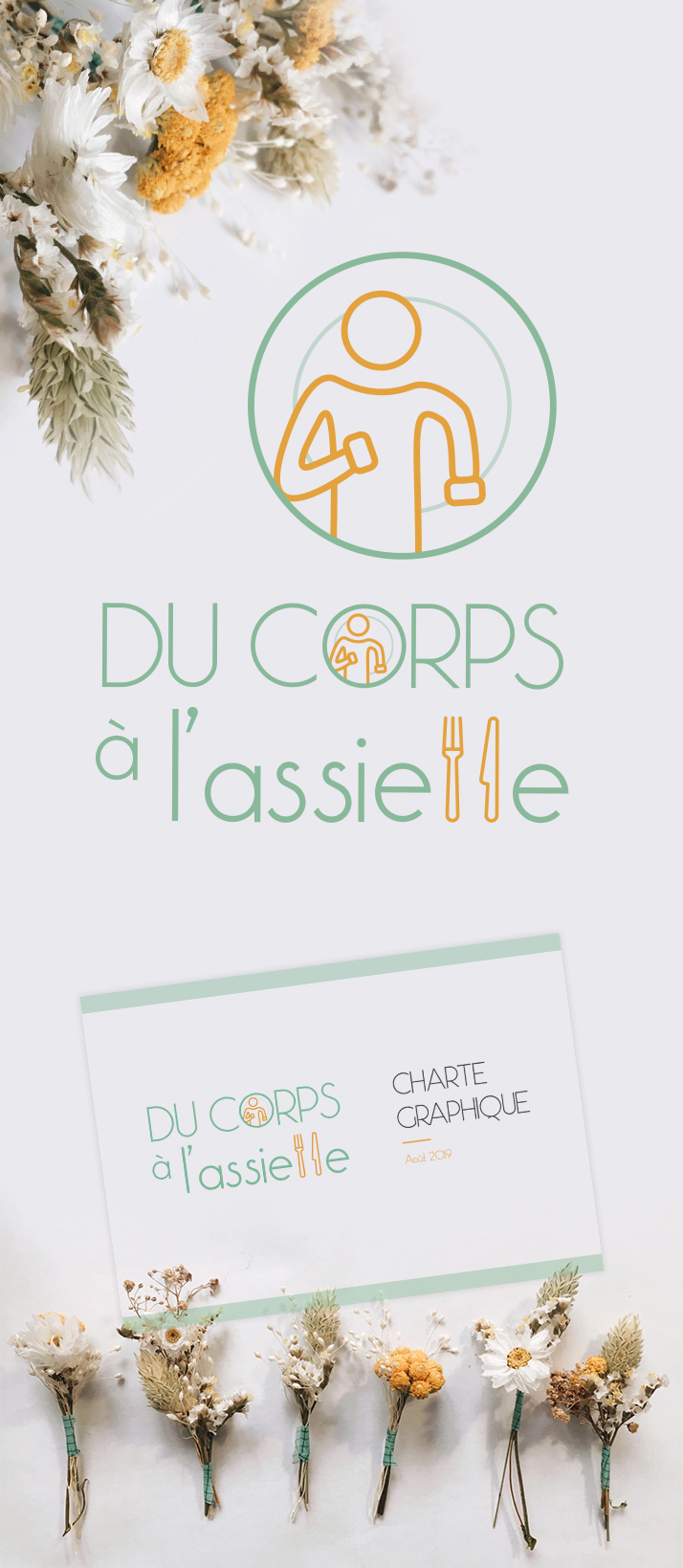 Logo et charte graphique Du corps à l'assiette